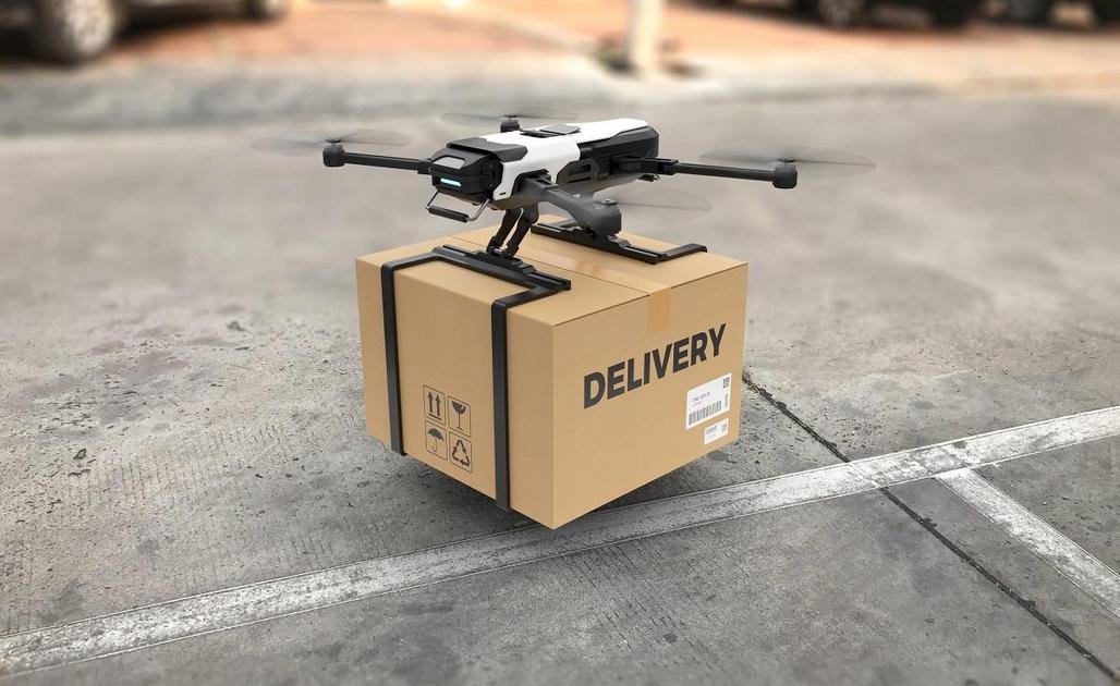 Last mile delivery com drones