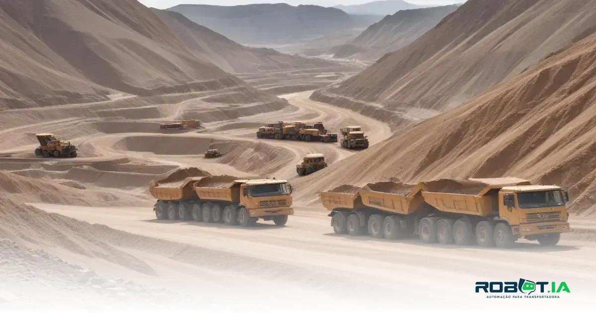 Logística de mineração: desvendando o transporte de minérios