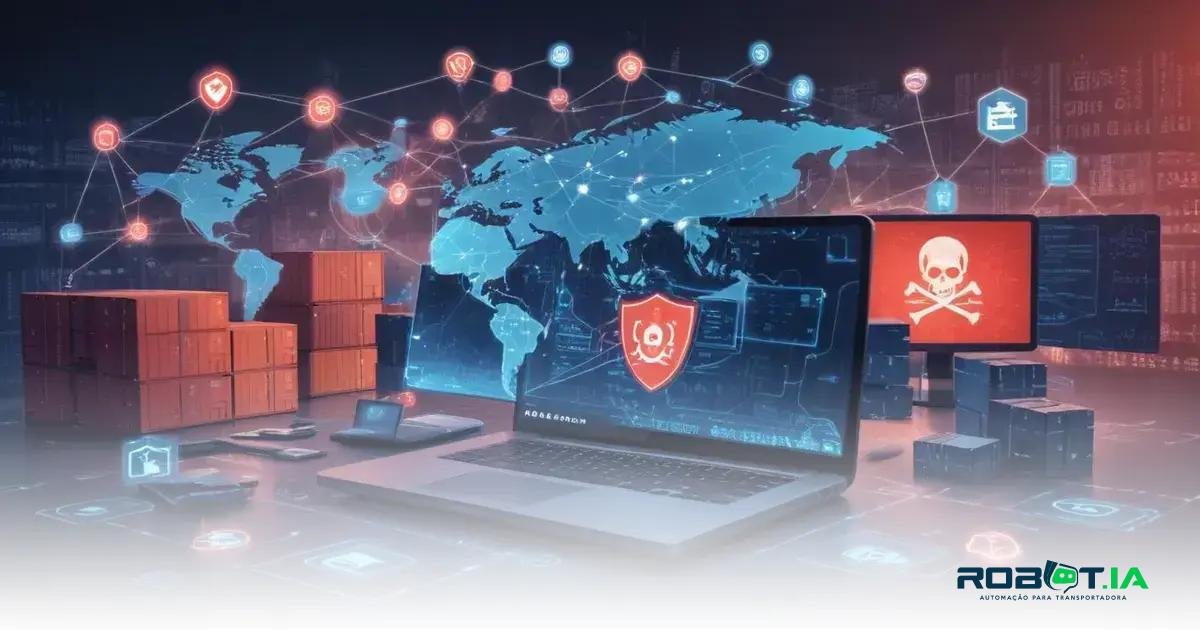 Principais ameaças à cibersegurança na logística Principais ameaças à cibersegurança na logística